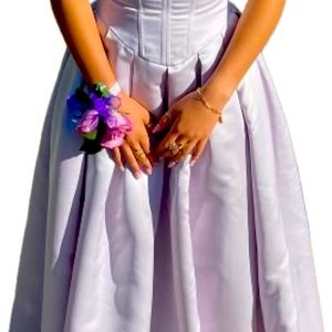 Vintage Lavender sweetheart dress (Elizabeth Hurley dress)